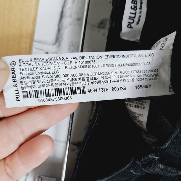 PULL & BEAR | high rise skinny stretch raw/frayed hem jeans - Picture 7 of 8